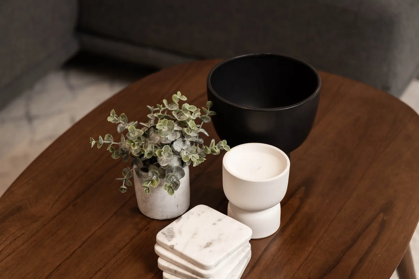 Interior of the Bristlewood Crescent renovation in Vaughan, with white cabinetry, warm wood floors, and black fittings.